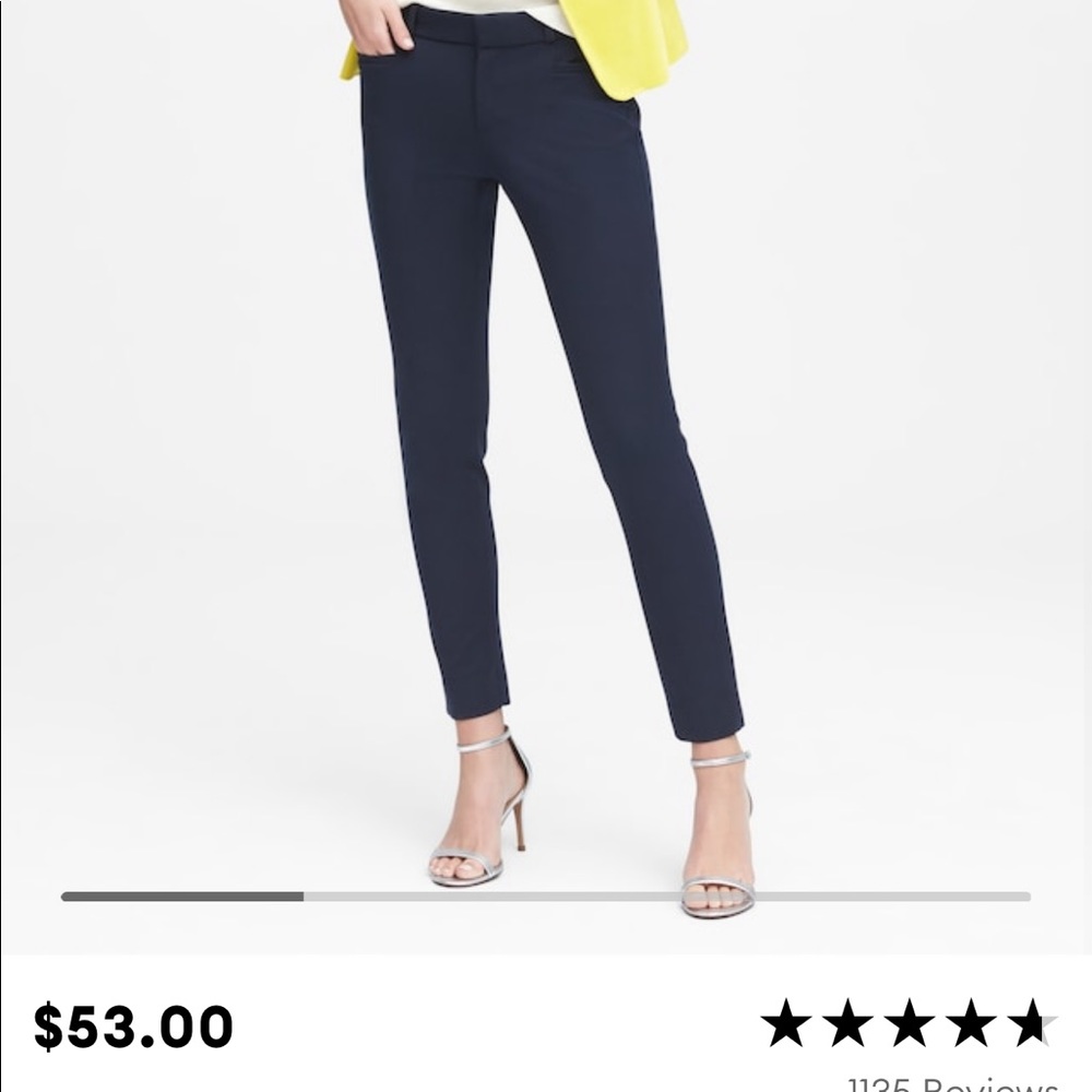 Banana Republic Sloan Dress Pants in BLACK.